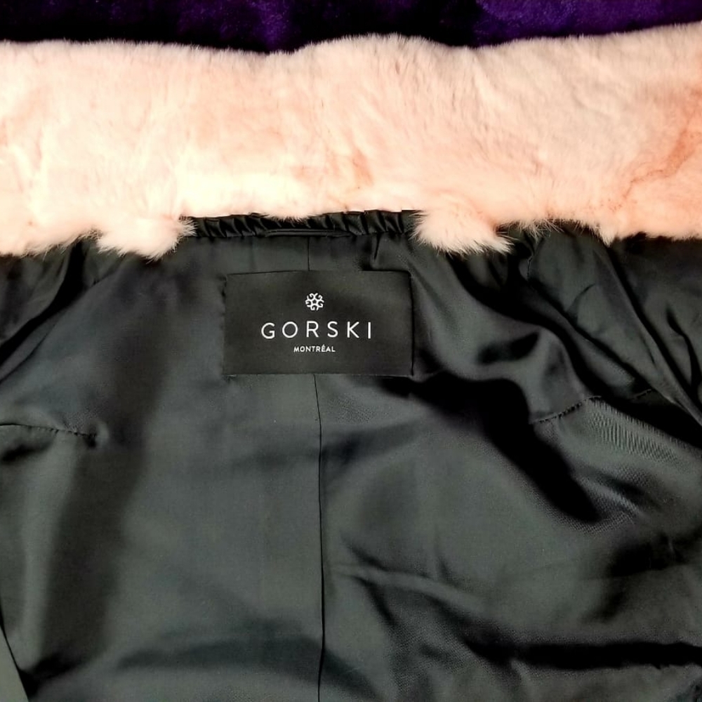 Pink Gorski Rabbit Fur Coat - Picture 5 of 7